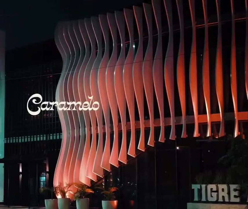 Caramelo club in Buenos Aires at night, venue of the KAST Solid Gold Party