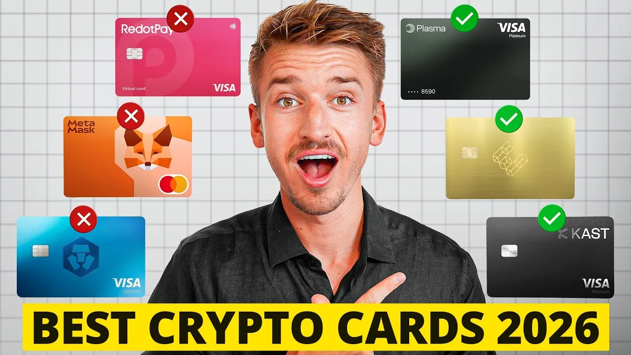 ItsRagnar YouTube video: top 3 crypto cards 2026, EtherFi vs KAST vs Plasma One