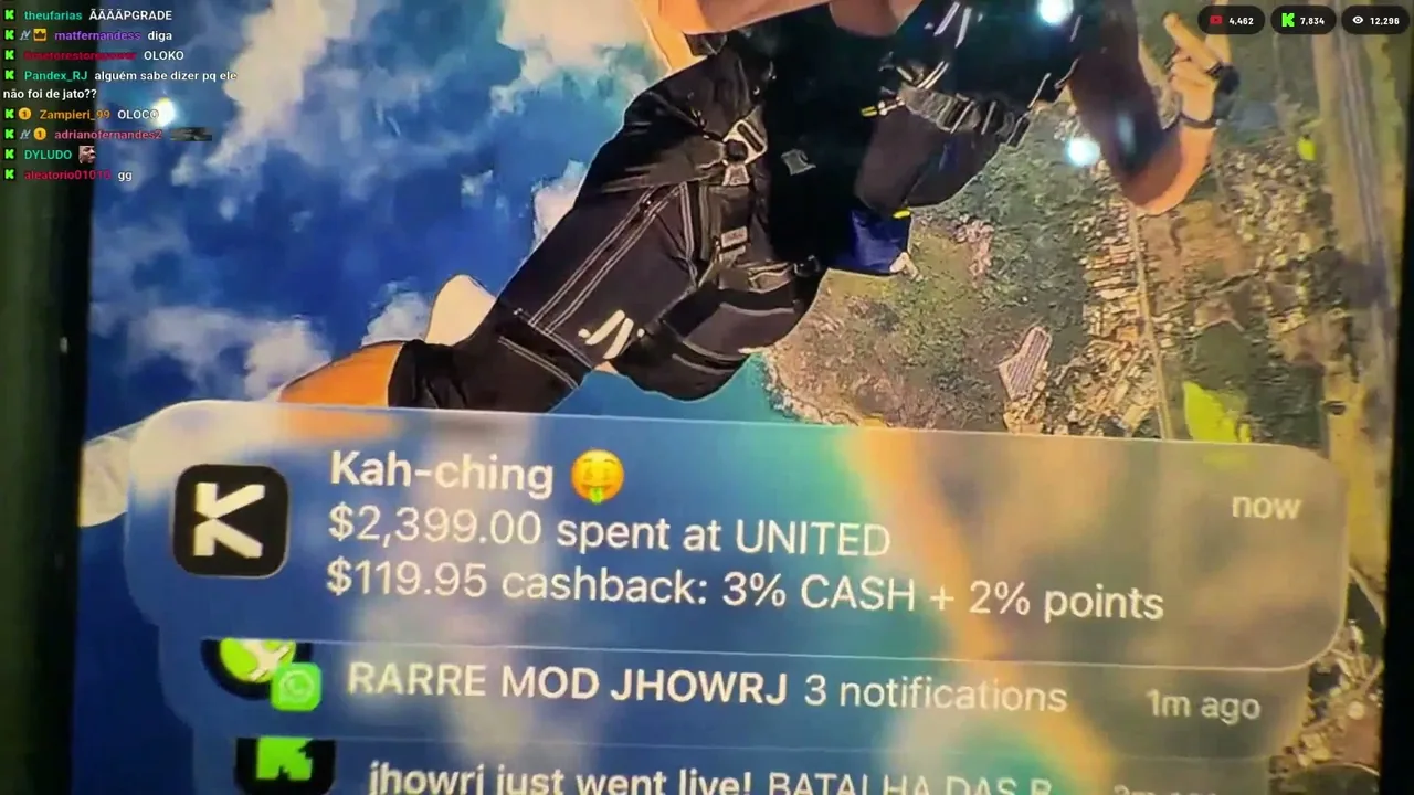 KAST notification: $119.95 cashback on a $2,399 United flight