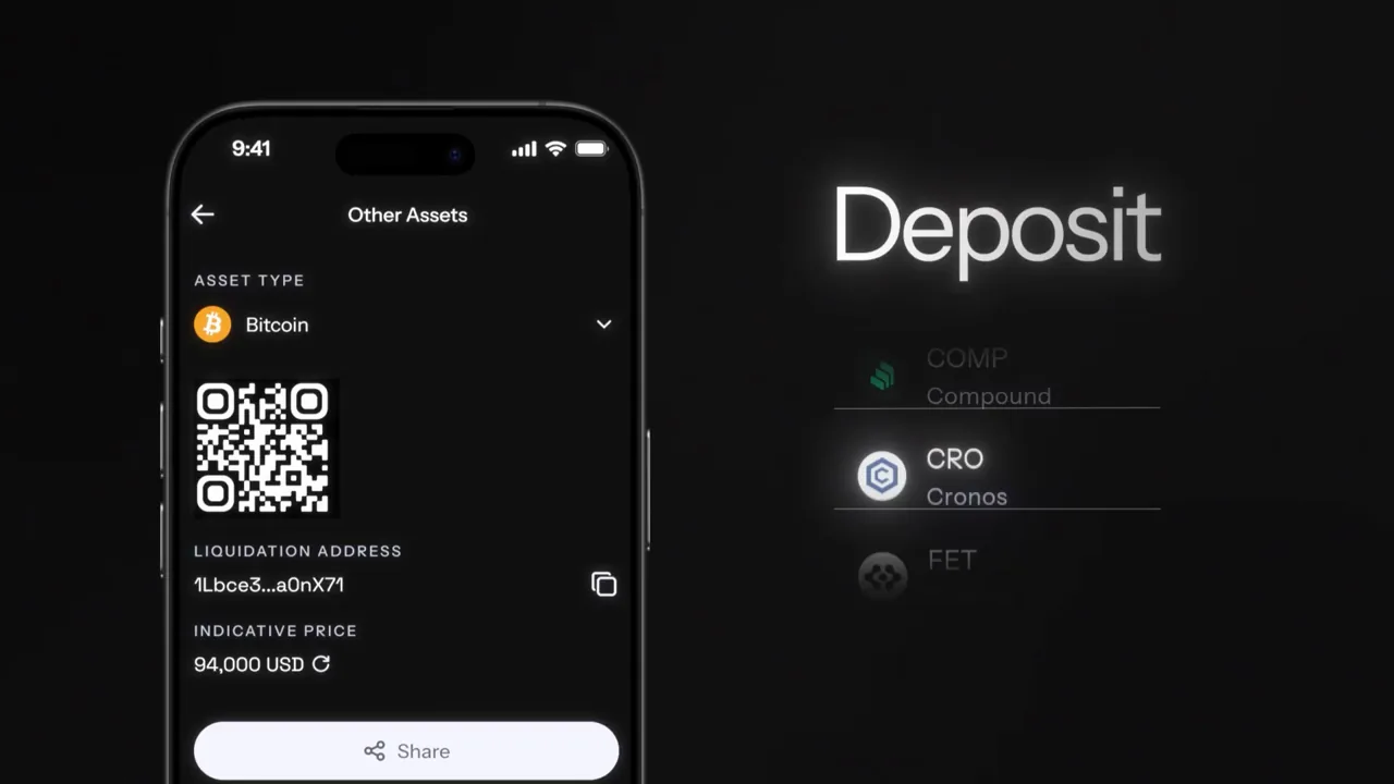 KAST Convert video: deposit other crypto assets and spend