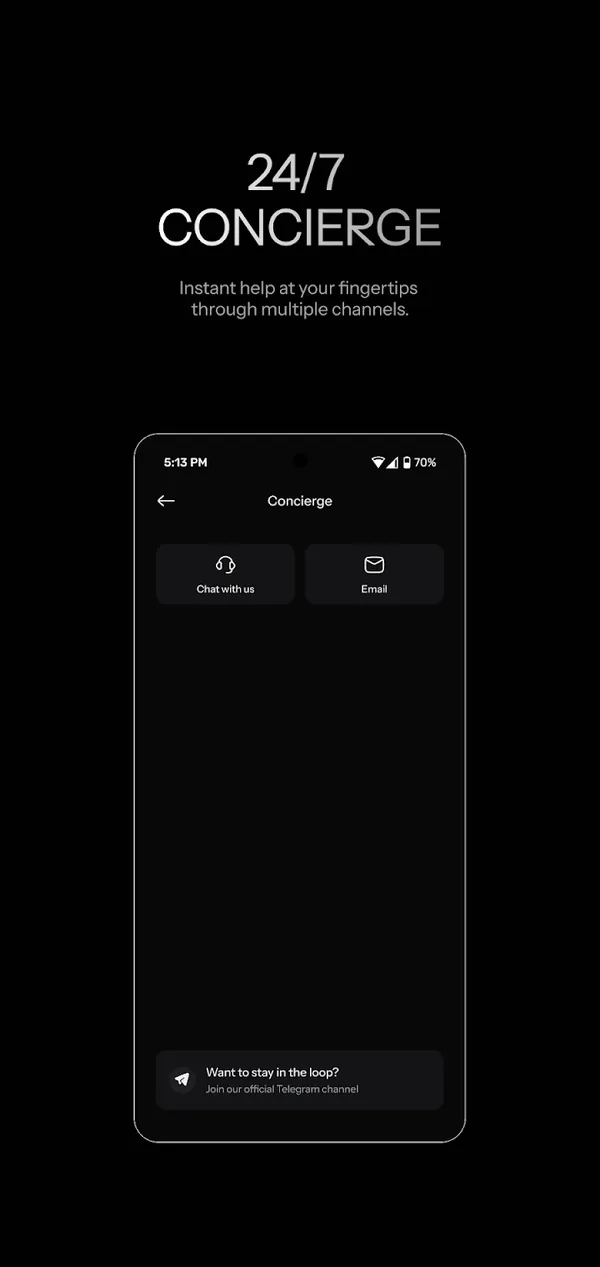 KAST Google Play screenshot: 24/7 Concierge