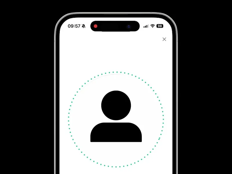 KAST KYC: live selfie with the face inside the circle