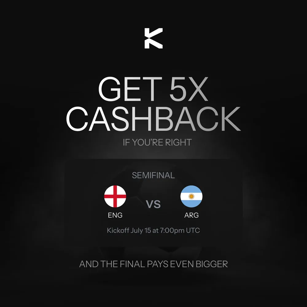 KAST Matchday: 5x cashback on England vs Argentina