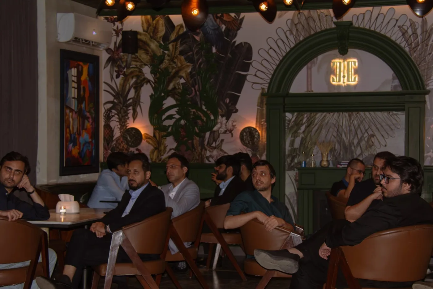 Guests in the dining room at KAST's iftar dinner in Lahore, February 2026
