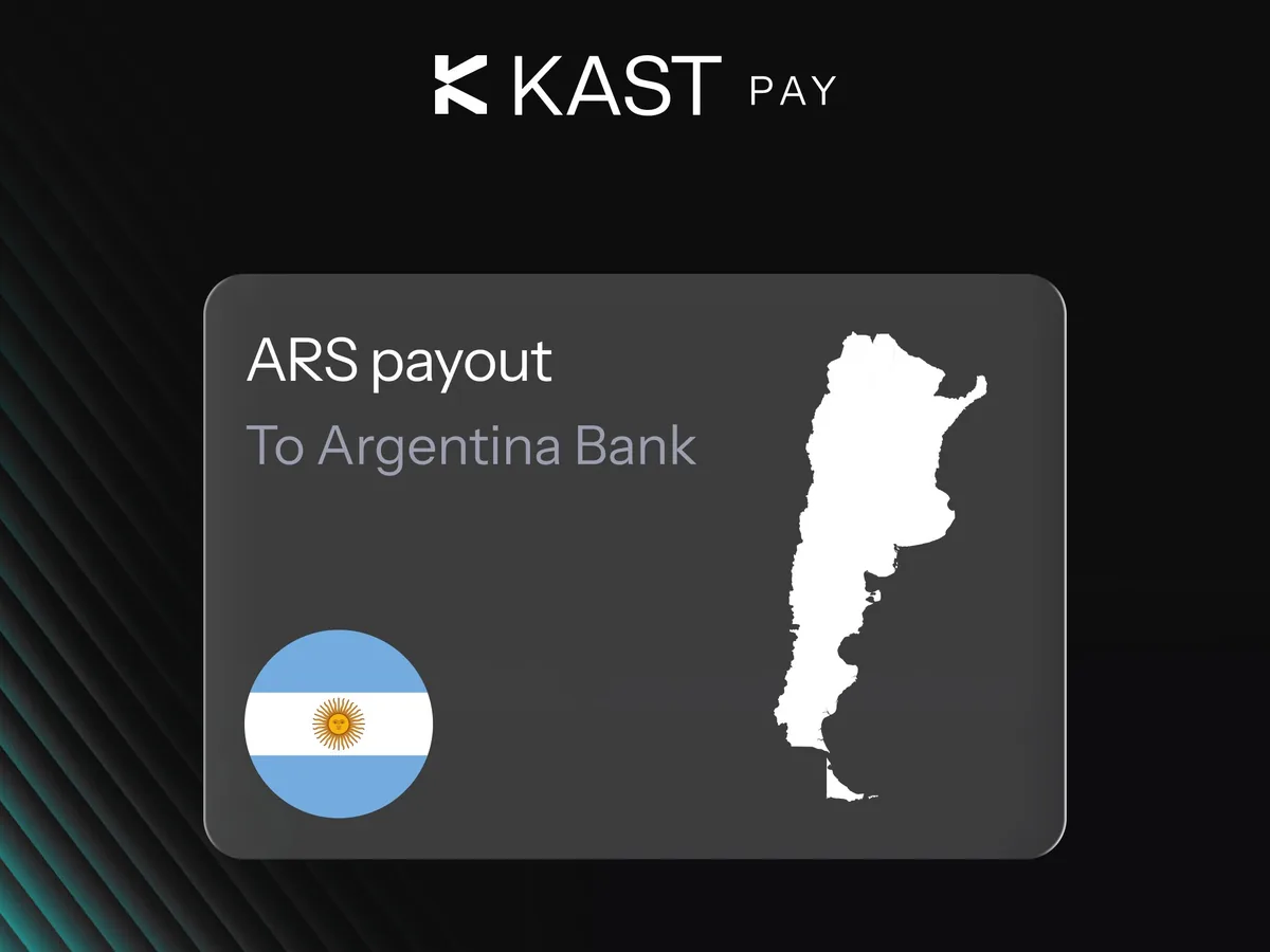 KAST Pay: ARS payout to an Argentine bank