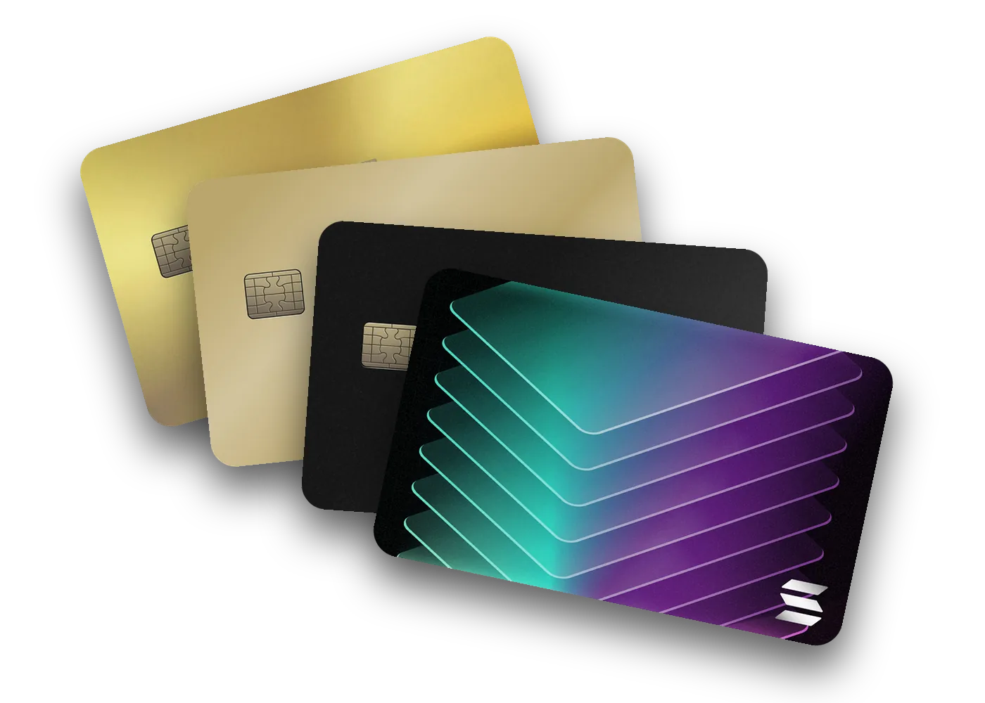 KAST Solana cards: Solana Card, Solana Illuma, Solana Gold and Solana Solid Gold