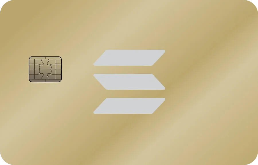 KAST Solana Gold card (Private, Visa Infinite)